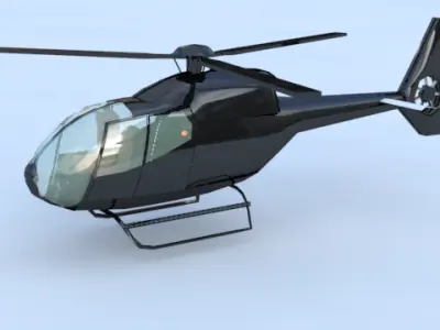 eurocopter helicopter 3D model