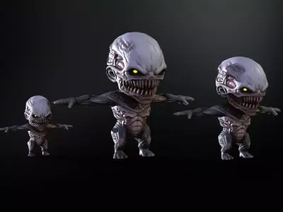 ChibiMonster5Pack2 Low-poly 3D model