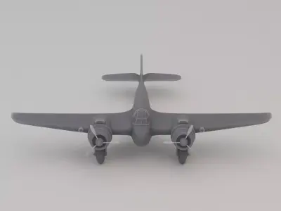 Bristol Beaufighter Night Fighter United Kingdom WWII 1940 3D print model