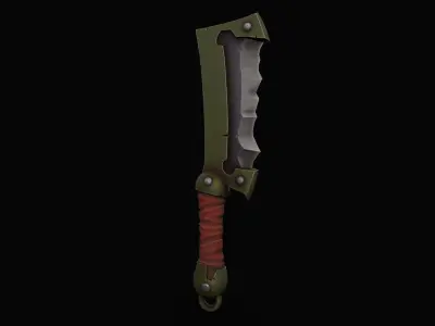 Cleaver-Knifes Low-poly 3D model