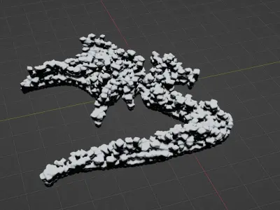 DRAGON HILLS fantasy mountains terrain 3D model