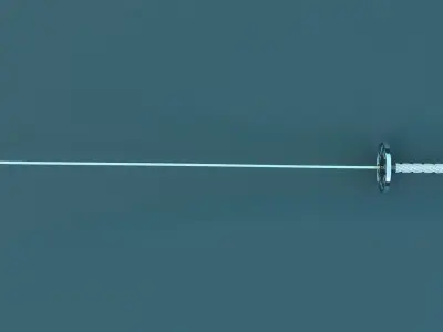 Katana weapon blade 3D model 3D model