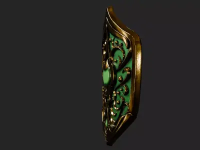 Fantasy Ornate Shield 3D model