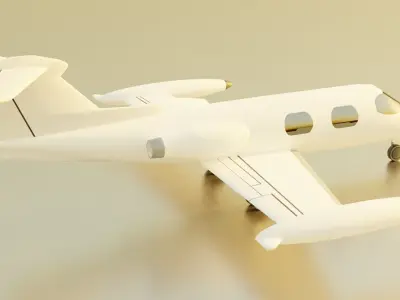 Learjet 23 3D model