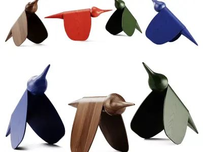 Gazzda Tica Oak Decorative Object 3D model