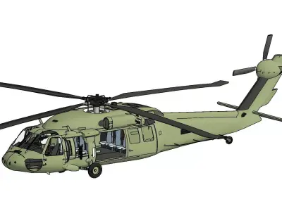 MH60J Black Hawk MODEL REVIT 2023 3D print model