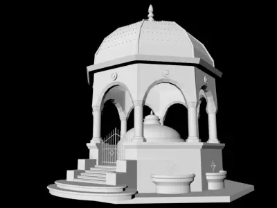 German Fountain 3D print model