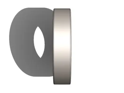 Deep Groove Ball Bearing Rolamento Rigido de Esferas 6210 2Z 3D model