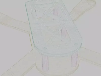 fpv drone frame Low-poly 3D model