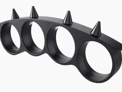 Knuckle spiked 3D model