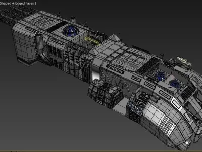 space-fighter spaceship 3D model