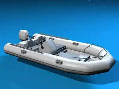 Zodiac boat 3D model