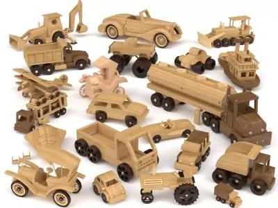 Wooden toy vol 14 3D model