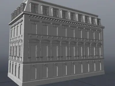 European building 01 3D model