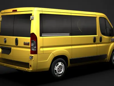 Ram Promaster Window Van 1500 LR 118WB 2020 3D model