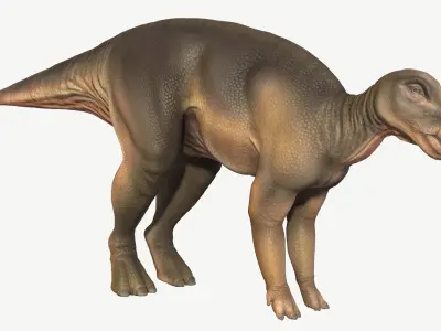 Protohadros dinosaur Low-poly 3D model