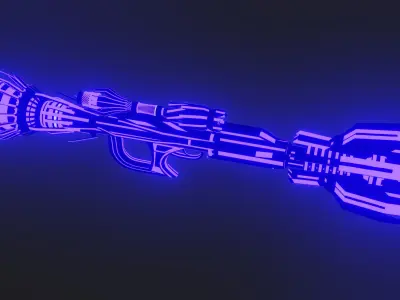 sciencefction cannon  3D model