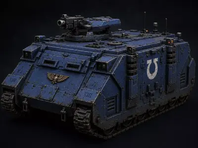 Armored Siege Transport STL Sci Fi Tank Miniature Model 3D print model