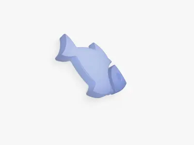 Fish 3D vector - Poisson vectoriel en 3D Free low-poly 3D model