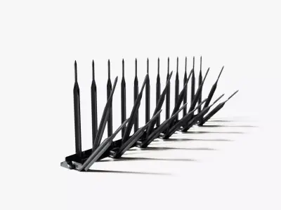 Pigeon Spikes Bird Deterrent Low-poly 3D model