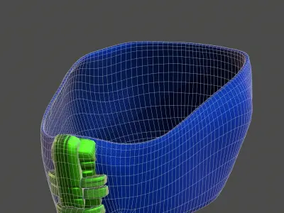 Gas mask helmet 3d model scifi Low-poly  Low-poly 3D model 545
