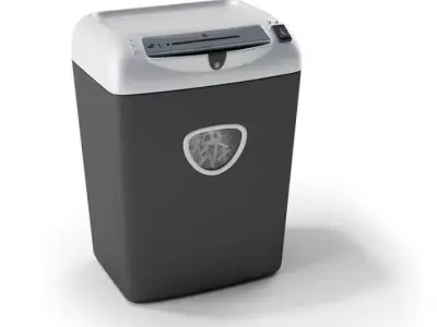 Black And White Paper Shredder 3D model