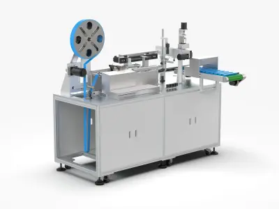 Automatic Wire Fixed Length Cutting Inspection Machine 3D model