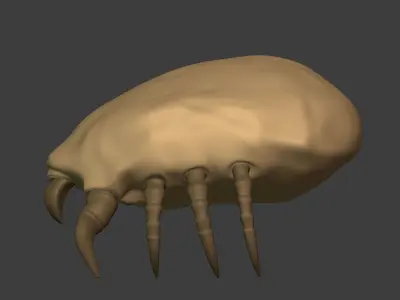 Dust Mite Low-poly 3D model
