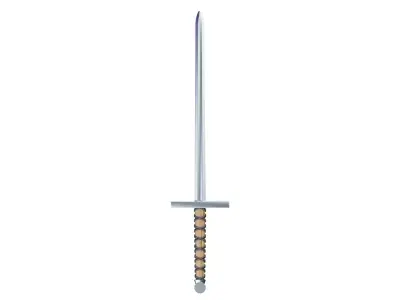 Steel Long Sword Low-poly 3D model