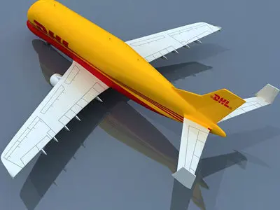 DHL Large Airbus  3D model
