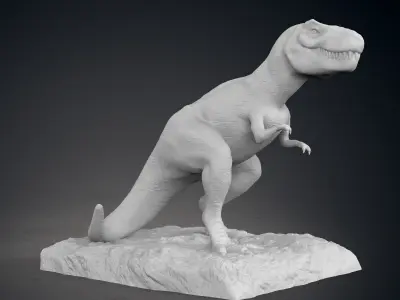 Tyrannosaurus Statue 3D print model