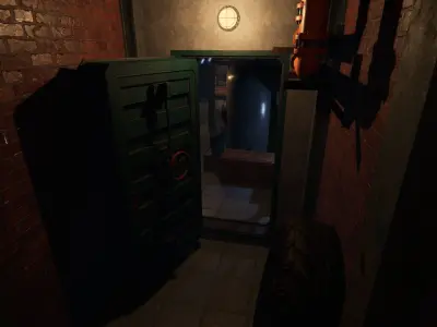 Modular Mini Bunker for Unity Low-poly 3D model