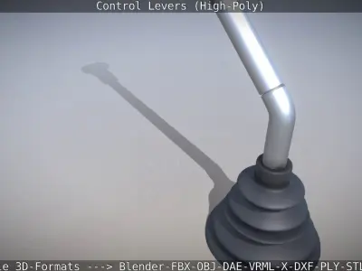 Control Levers High-Poly 3D model