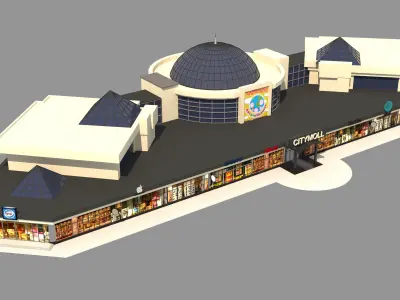 Mall Shopping Center Retail Store 3D model