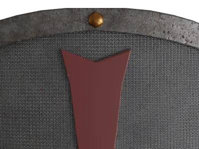 Medieval Shield Low-poly 3D model