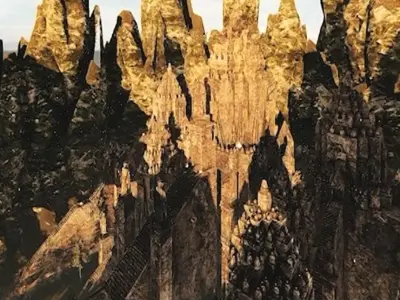 an ancient temple 3D model