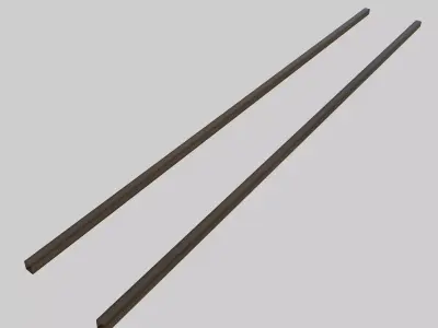 Crane Rail Free low-poly 3D model