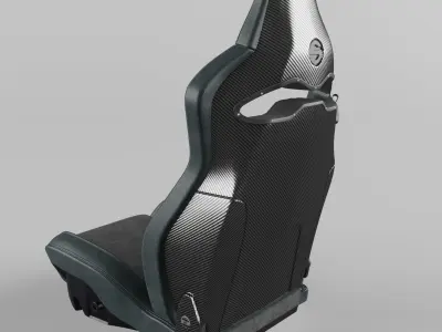 Racing Sport Seat Sparco SPX Black 3D model