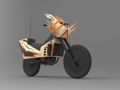 Bike from movie Megaforce 1982 3D model