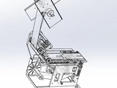 Laminating machine mold module 3D model