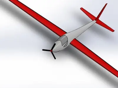 Glider design 3D print model