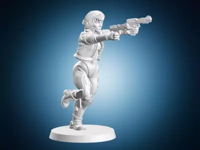 Samiko Sci Fi Police Officer Miniature 3D print model