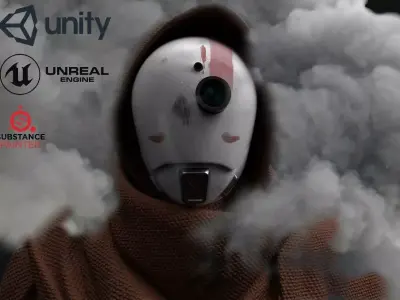 Hermit Drone Low-poly 3D model