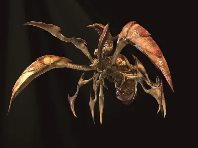 dreadful beetle Low-poly 3D model