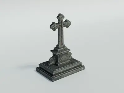 Grave 5 Low-poly 3D model