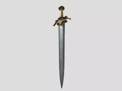 Historical Battle Weapon Low-poly 3D model