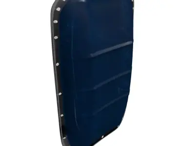 Weathered Police Riot Shield 3D model
