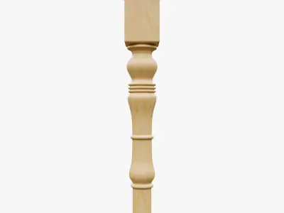 Wooden Furniture Leg Free 3D model