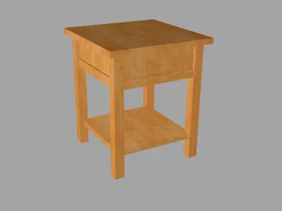 Bedside table Free low-poly 3D model order