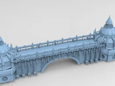 Crystal Snake mountain Bridge 2 3D model